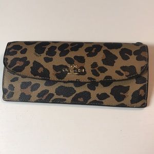Coach leopard wallet